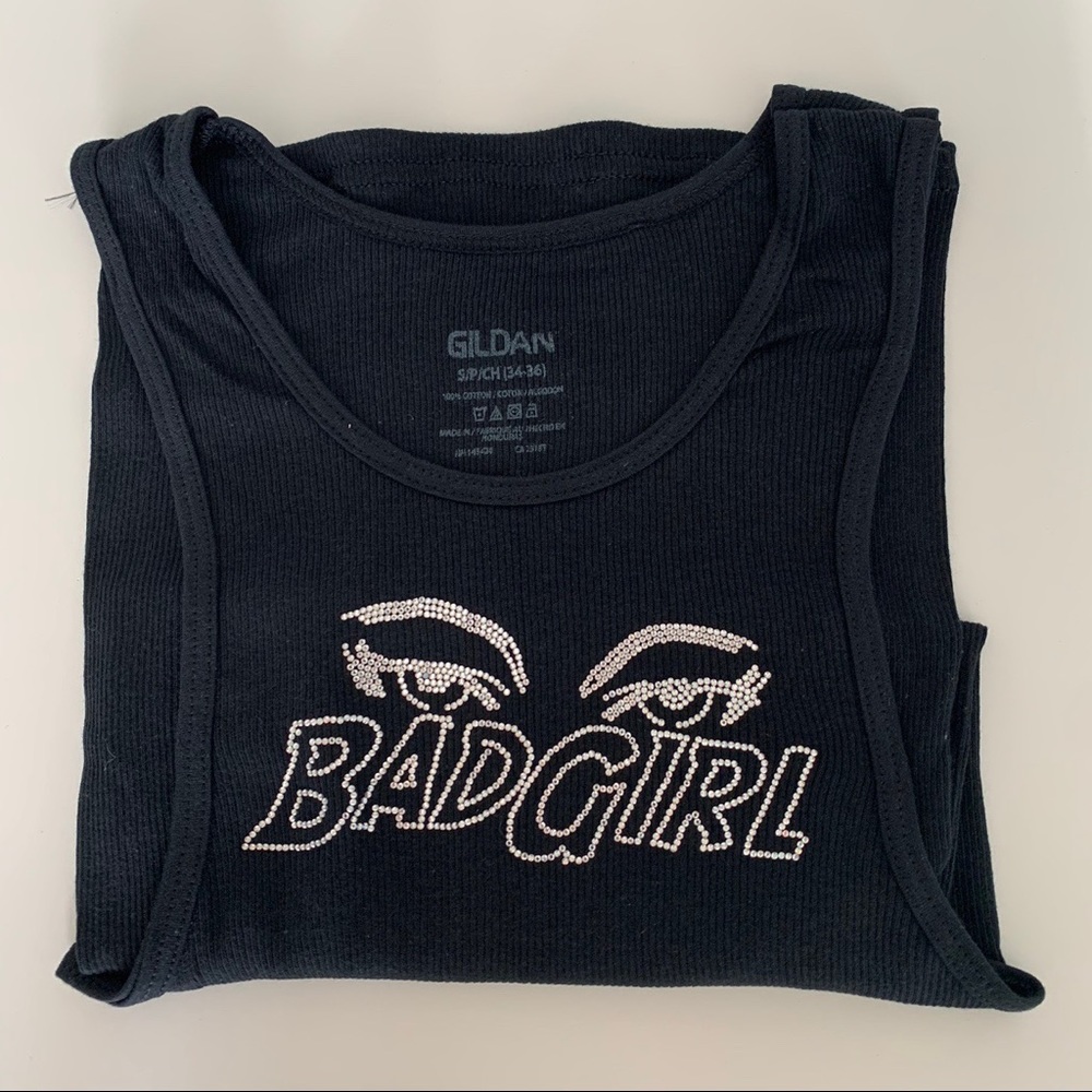 Handmade Rhinestone Bad Girl Tank